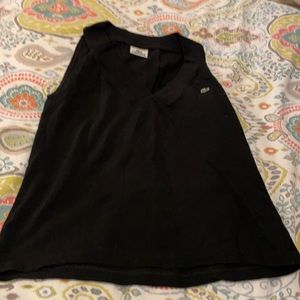Lacoste Black sleeveless tank size 44